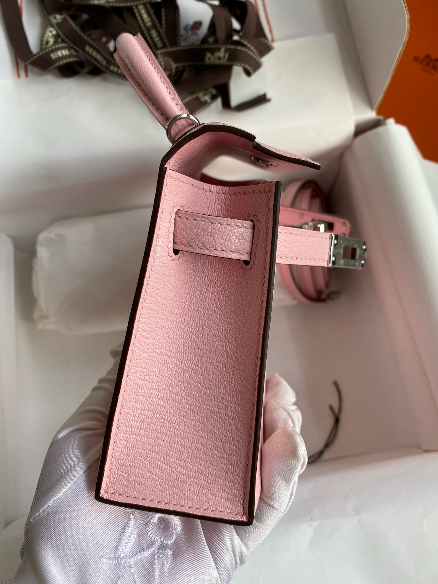 h**me5 mini kelly chèvre 19 19×6×12cm (20 days for cusT0mization)