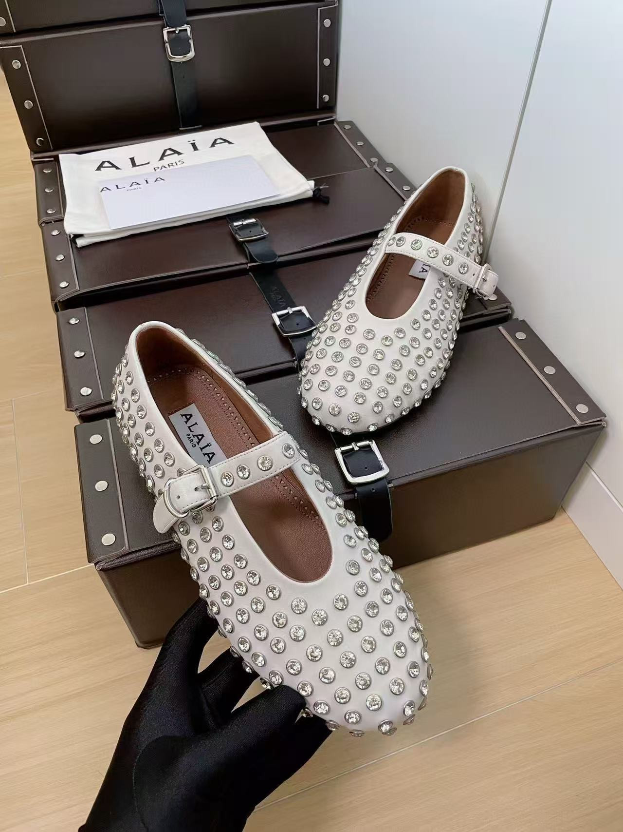 UA A1a1a STRASS BALLET FLATS