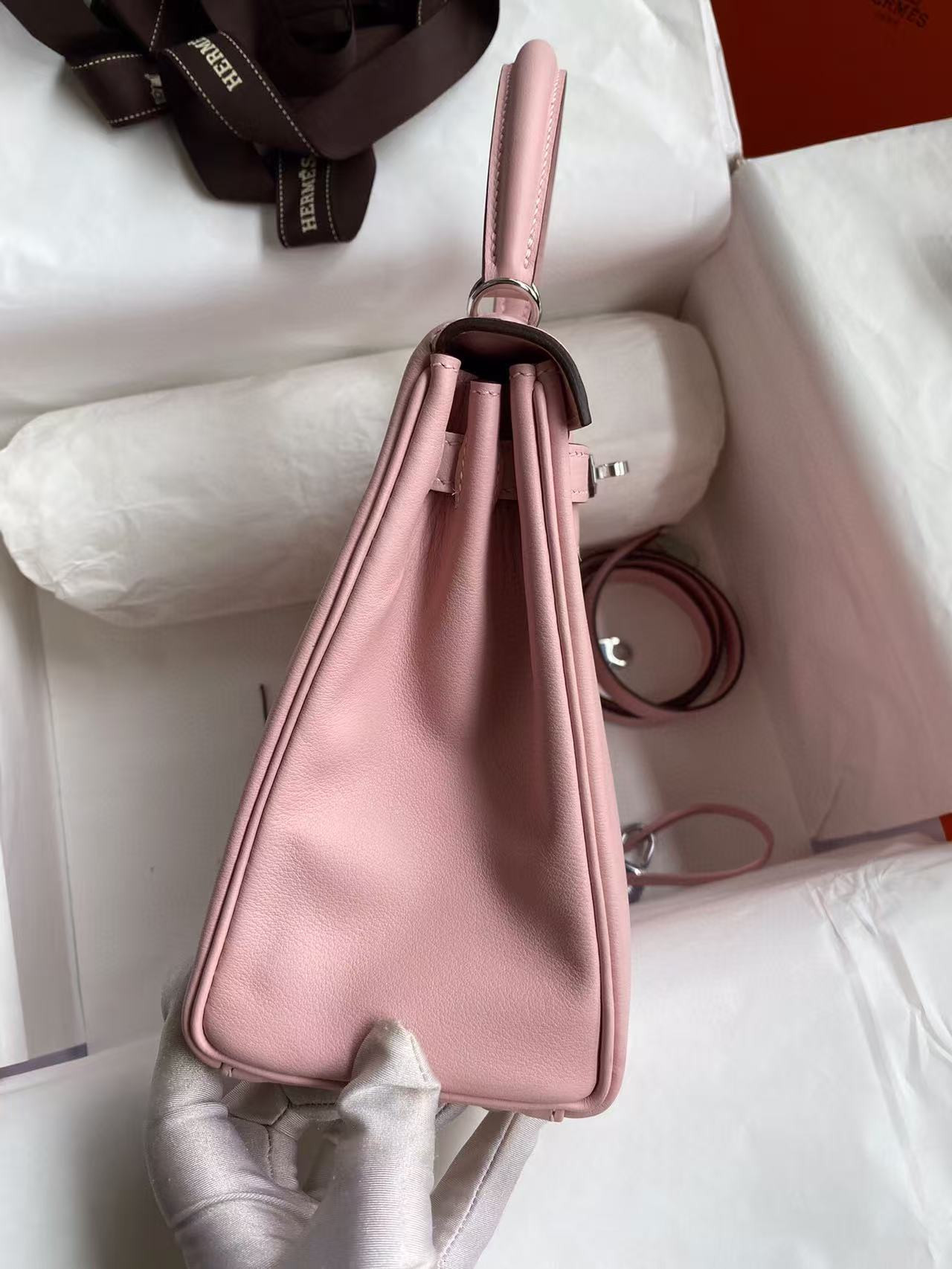 h**mes kelly silver-tone hardware swift 25 28 (cusT0mized, about 20days, no return no exchange)