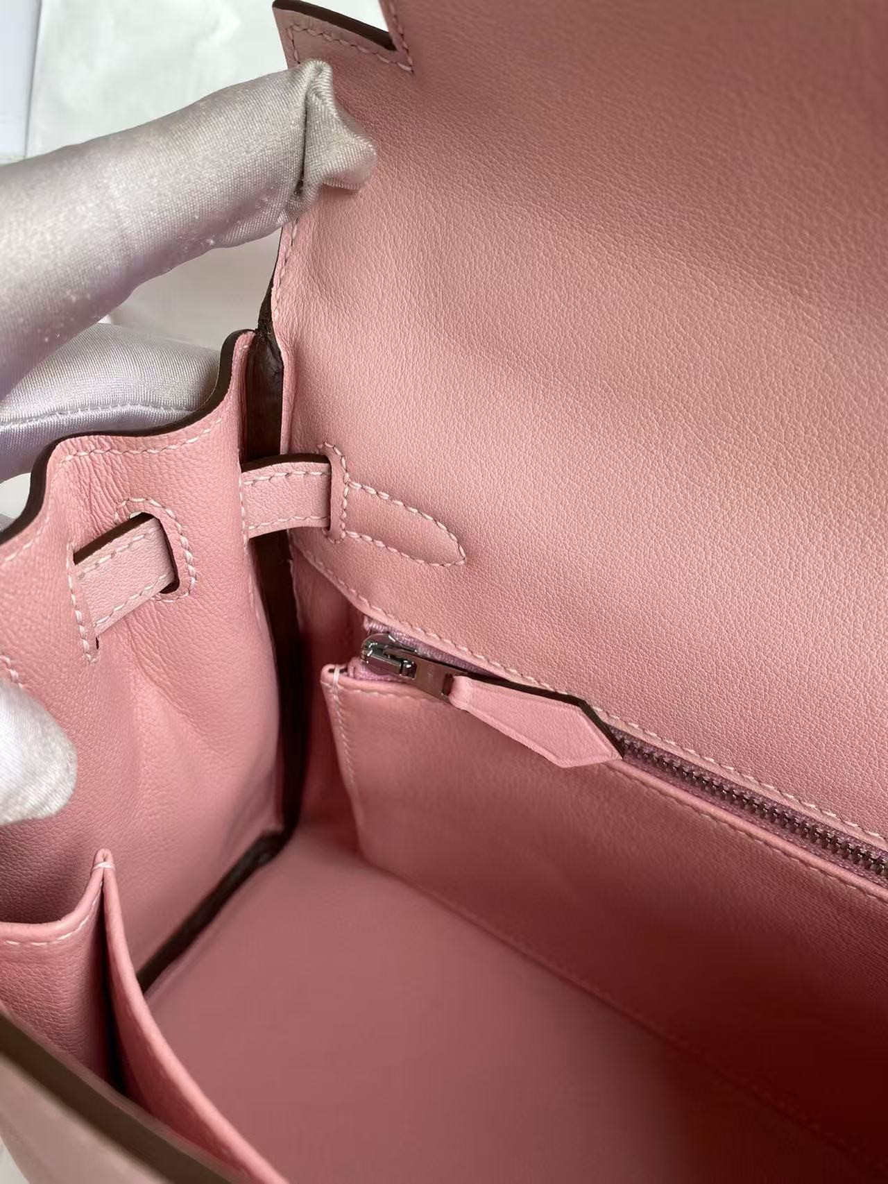 h**mes kelly silver-tone hardware swift 25 28 (cusT0mized, about 20days, no return no exchange)
