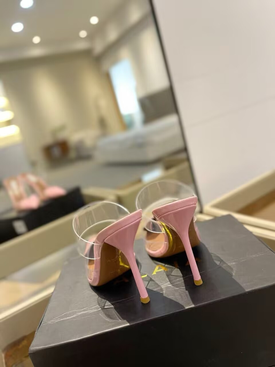 UA A1a1a Le Coeur Mule Heart-Toe Slingback Pump 10.5cm Heel
