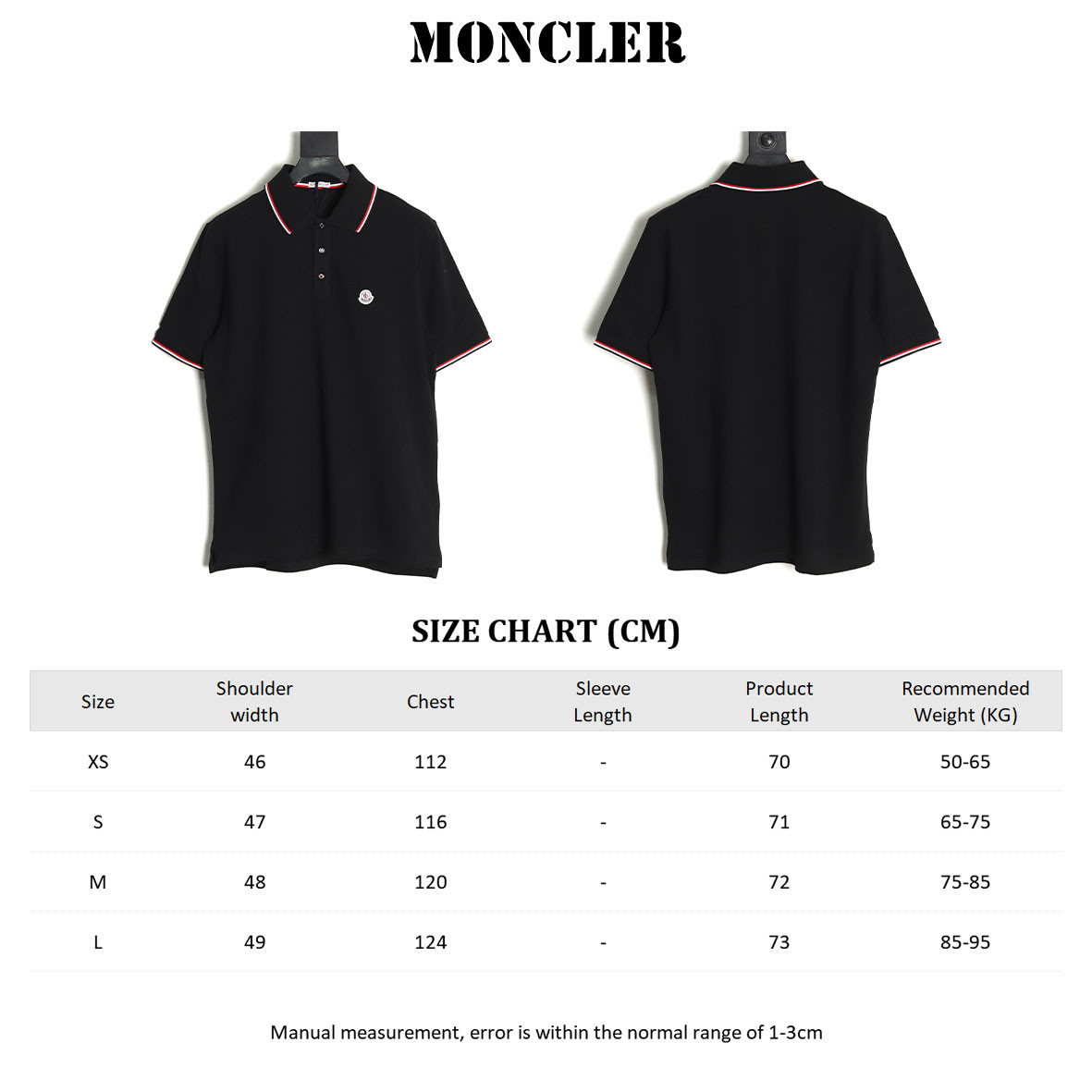 M0nc1er 24ss short-sleeved polo shirt