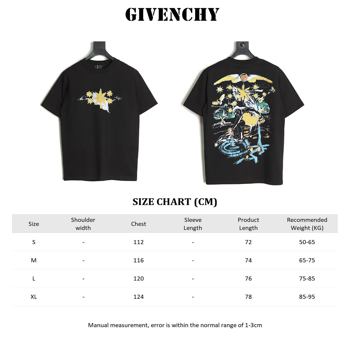 G1uenchy 25ss short-sleeved t-shirt
