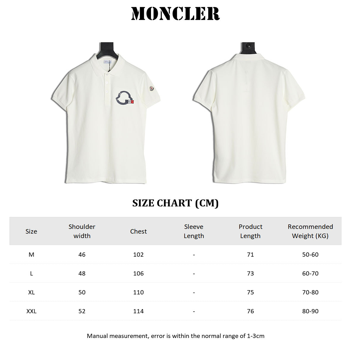 M0nc1er 25ss short-sleeved polo shirt