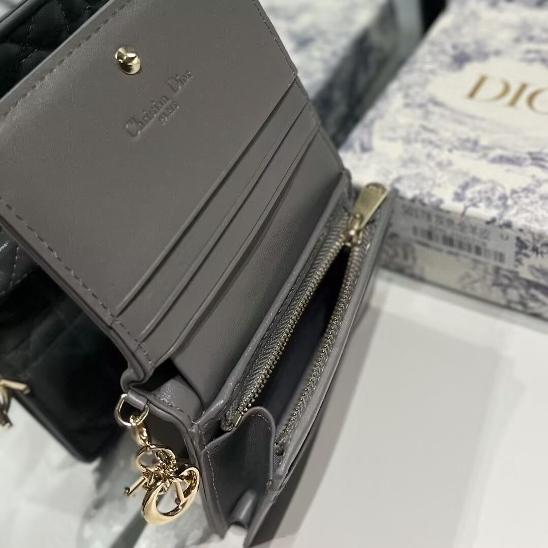D*or mini lady D*or gardenia wallet 11x9x3cm