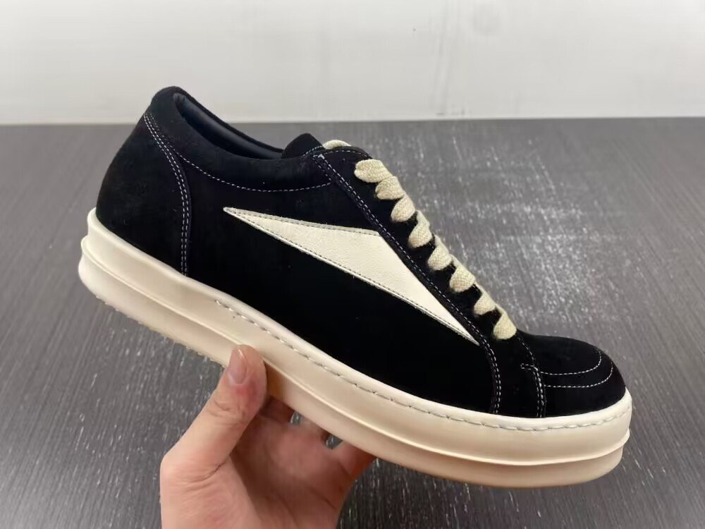 ua r1ck 0wens strobe vintage low black suede