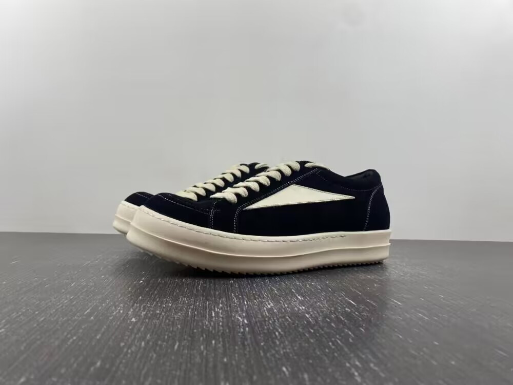 ua r1ck 0wens strobe vintage low black suede