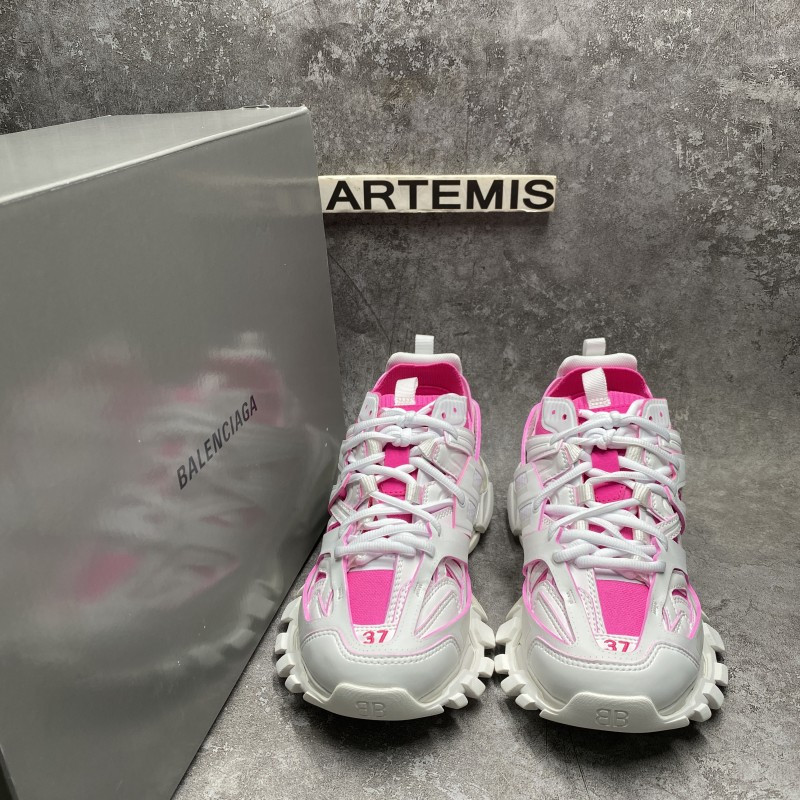 Ba*len*cia*ga track  sock white pink