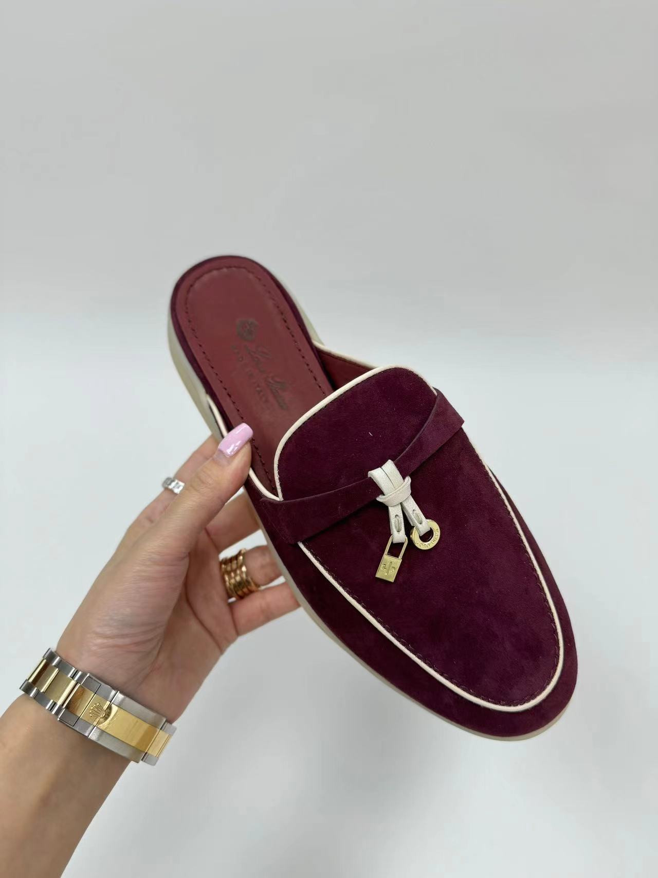 ua l**o p*ana  babouche charms walk moccasin slipper moccasin (cusT0mized, no return no exchange)