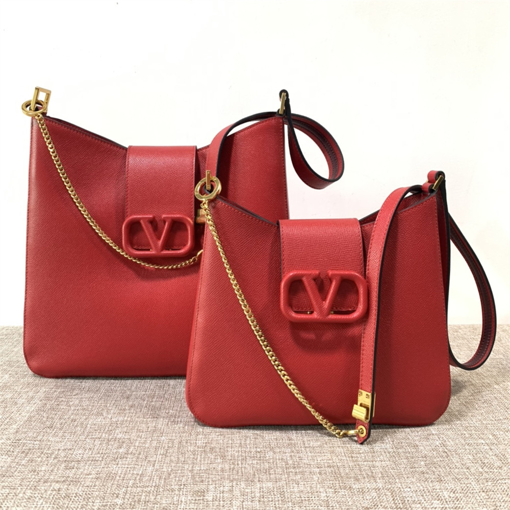 Va1e*ntin0 garavani vsling hobo bag red