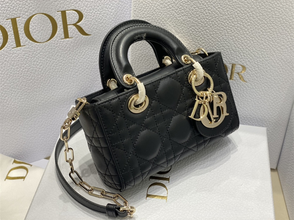D*or mini lady d-joy bag black 16 x 9 x 5 cm