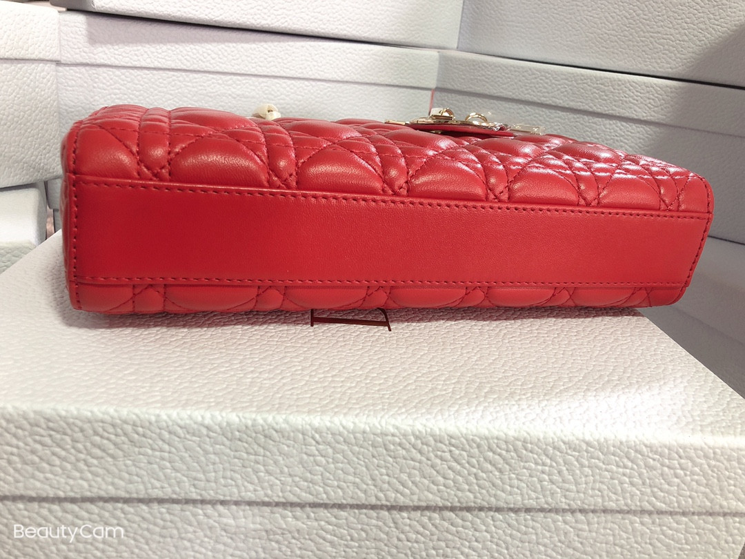 D*or lady d-joy bag medium red 26 x 13.5 x 5 cm