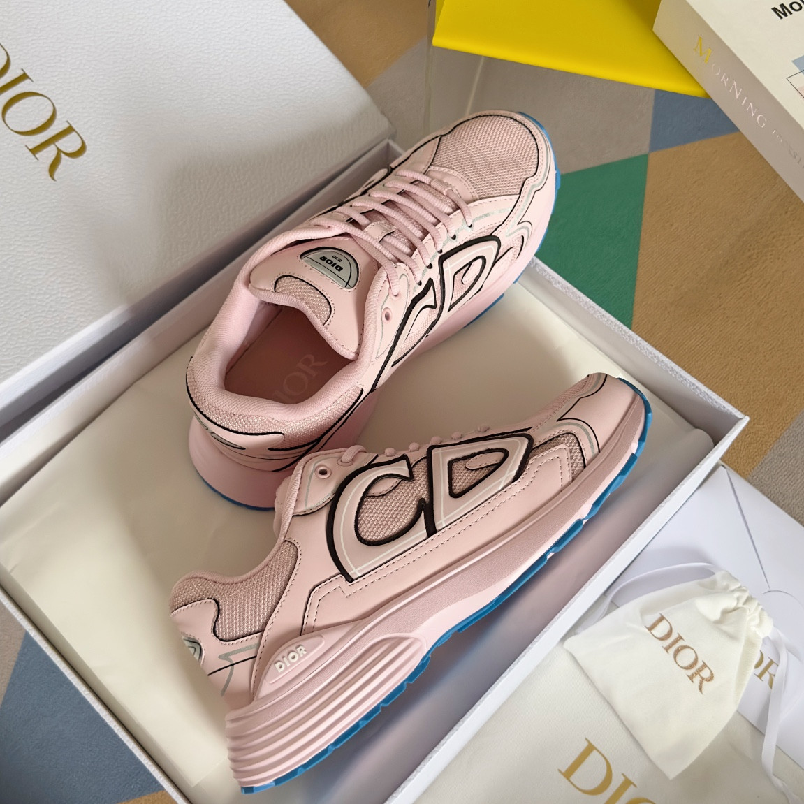 ua D*or b30 sneaker pale pink mesh and technical fabric
