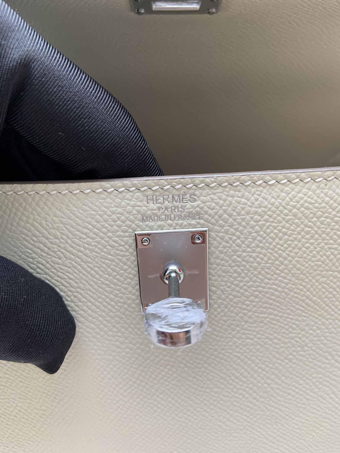 H**mes Kelly Silver-tone Hardware 25 28
