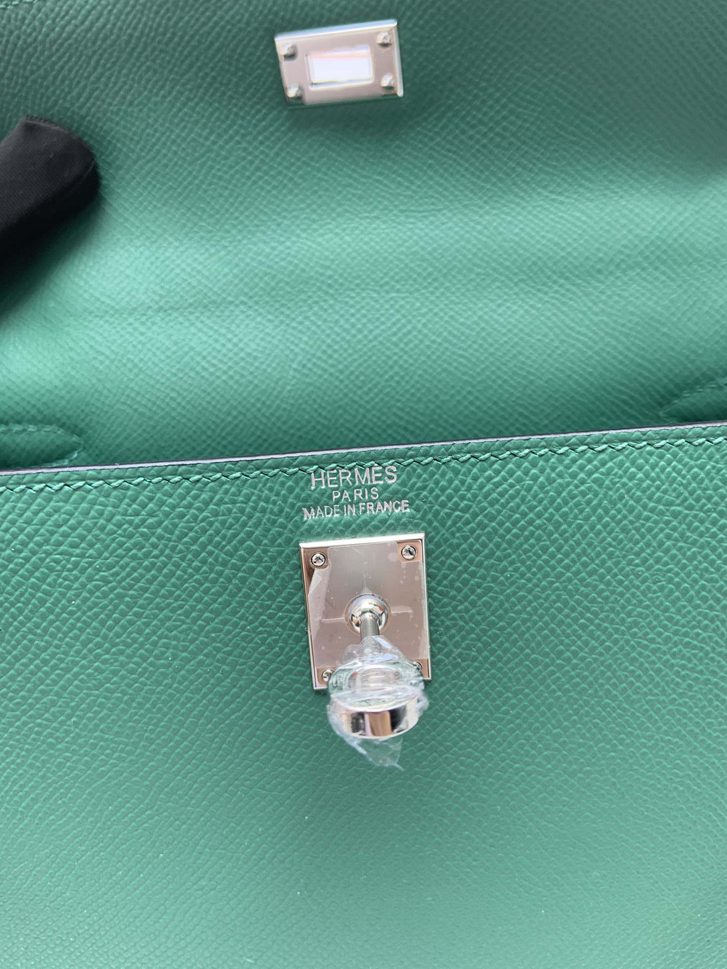 H**mes Kelly Silver-tone Hardware 25 28