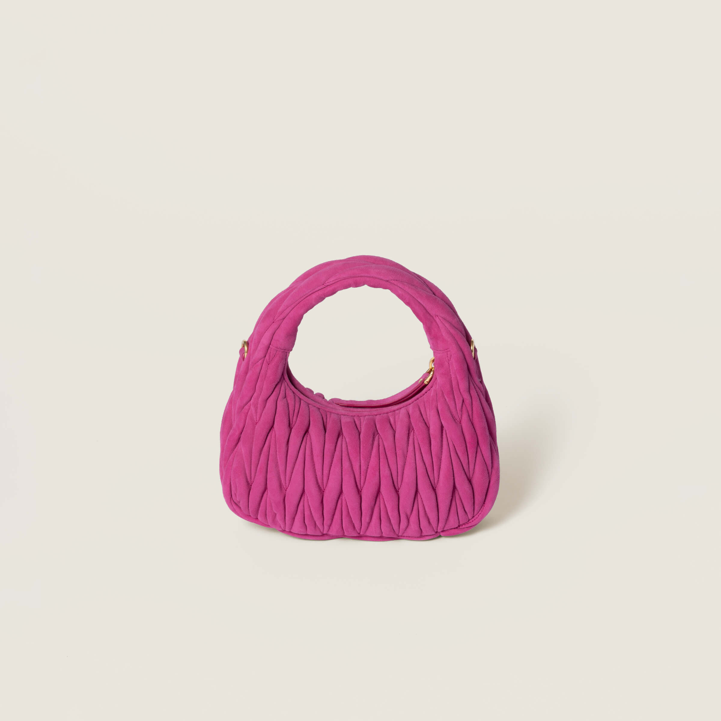 M1v M1v wander matelassé suede bag 17x20x6cm