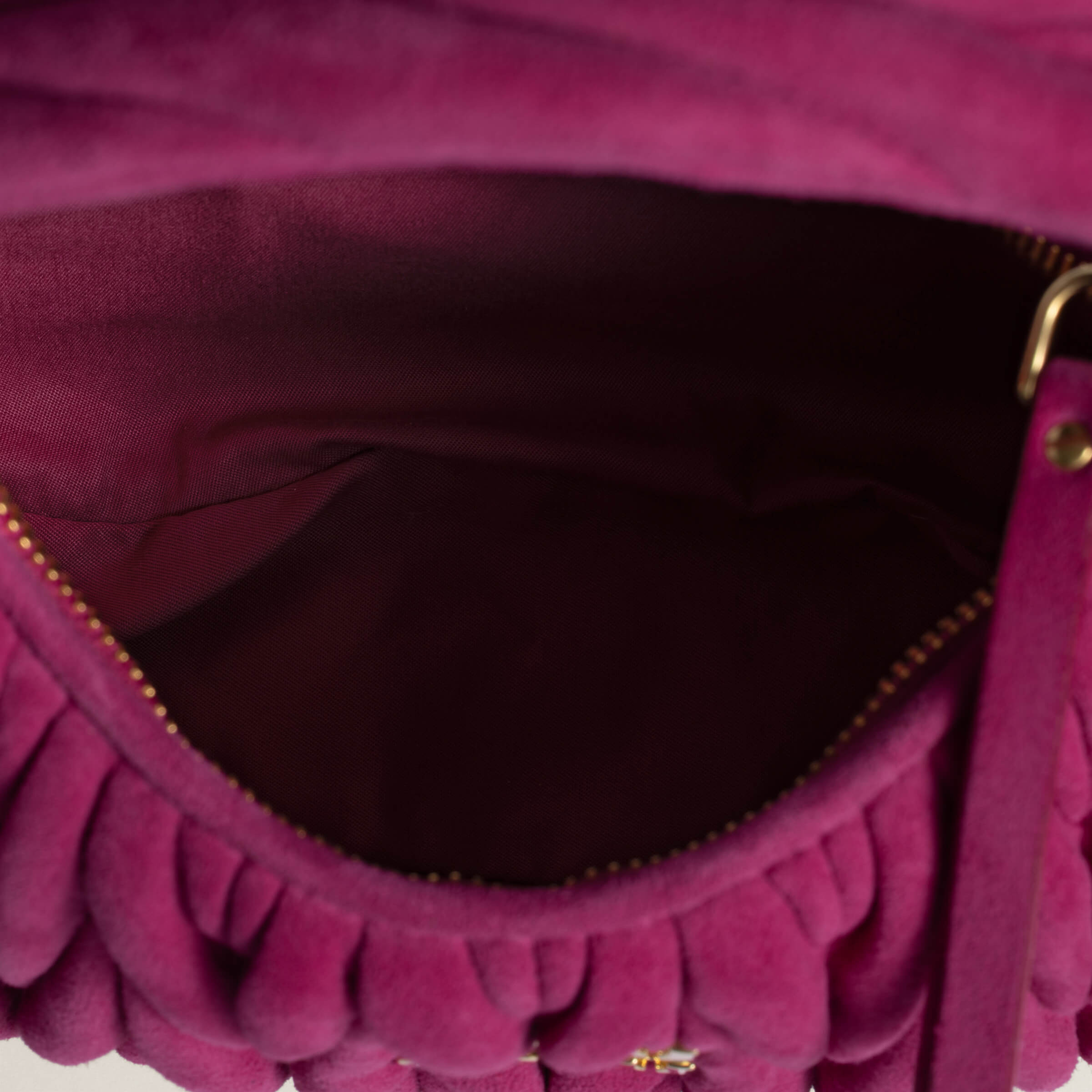 M1v M1v wander matelassé suede bag 17x20x6cm