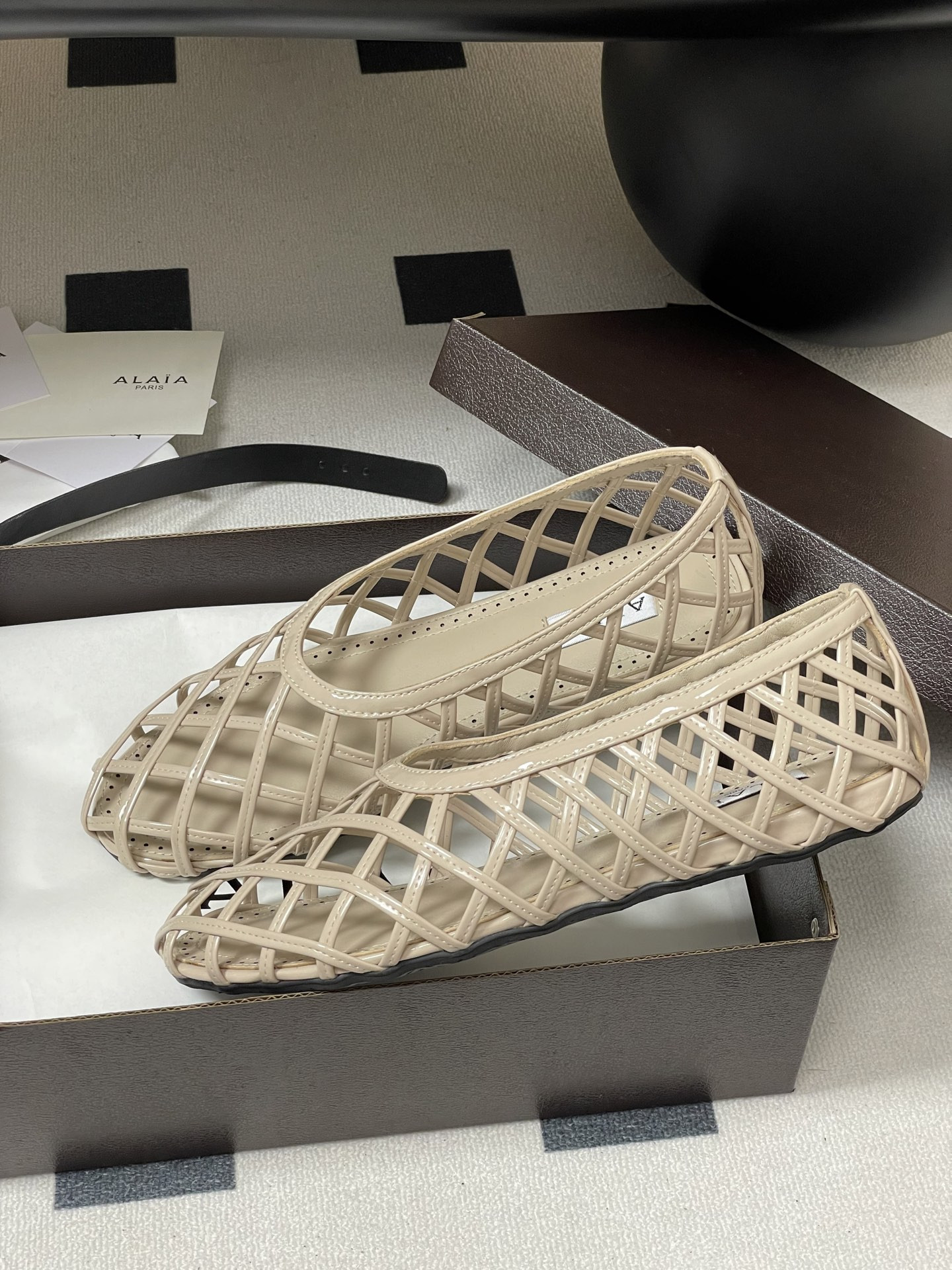 ua alaïa cage ballet flats(cusT0mized size 7-10 days production time)