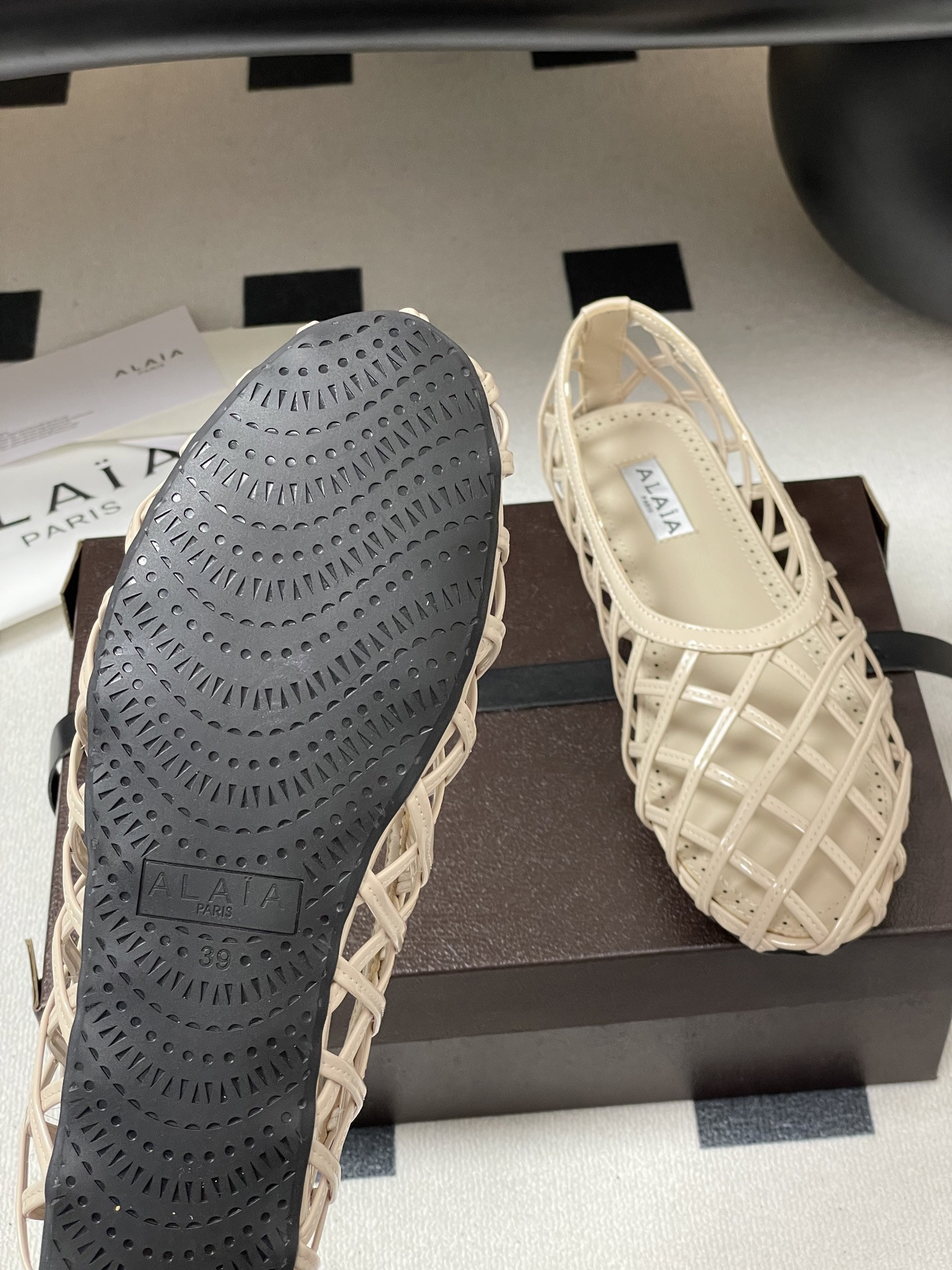 ua alaïa cage ballet flats(cusT0mized size 7-10 days production time)