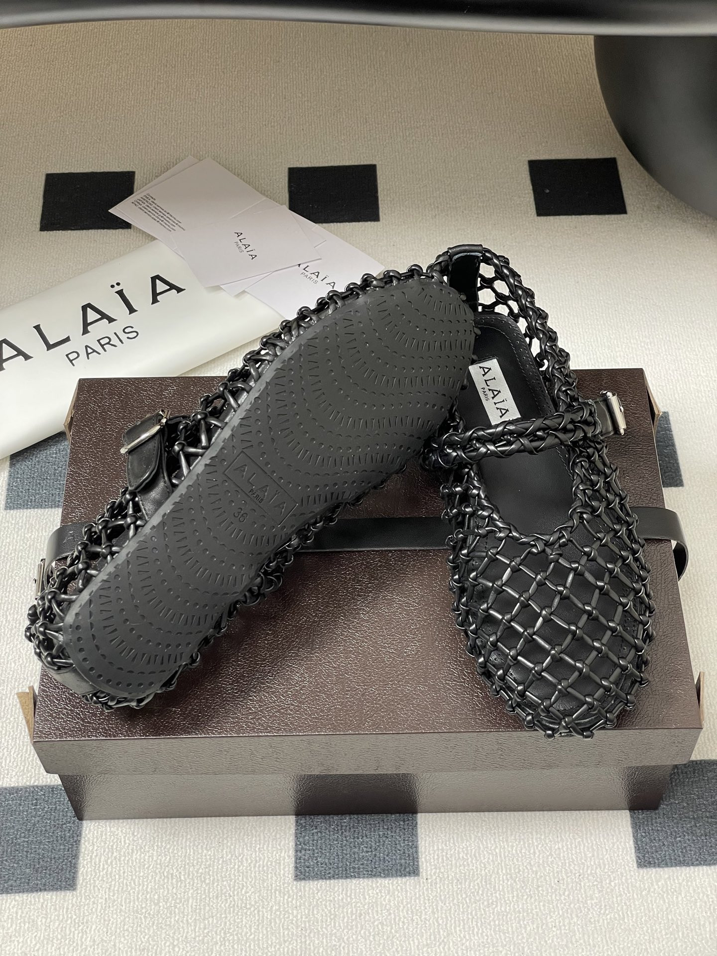 ua alaïa braided ballet flats(cusT0mized size 7-10 days production time)