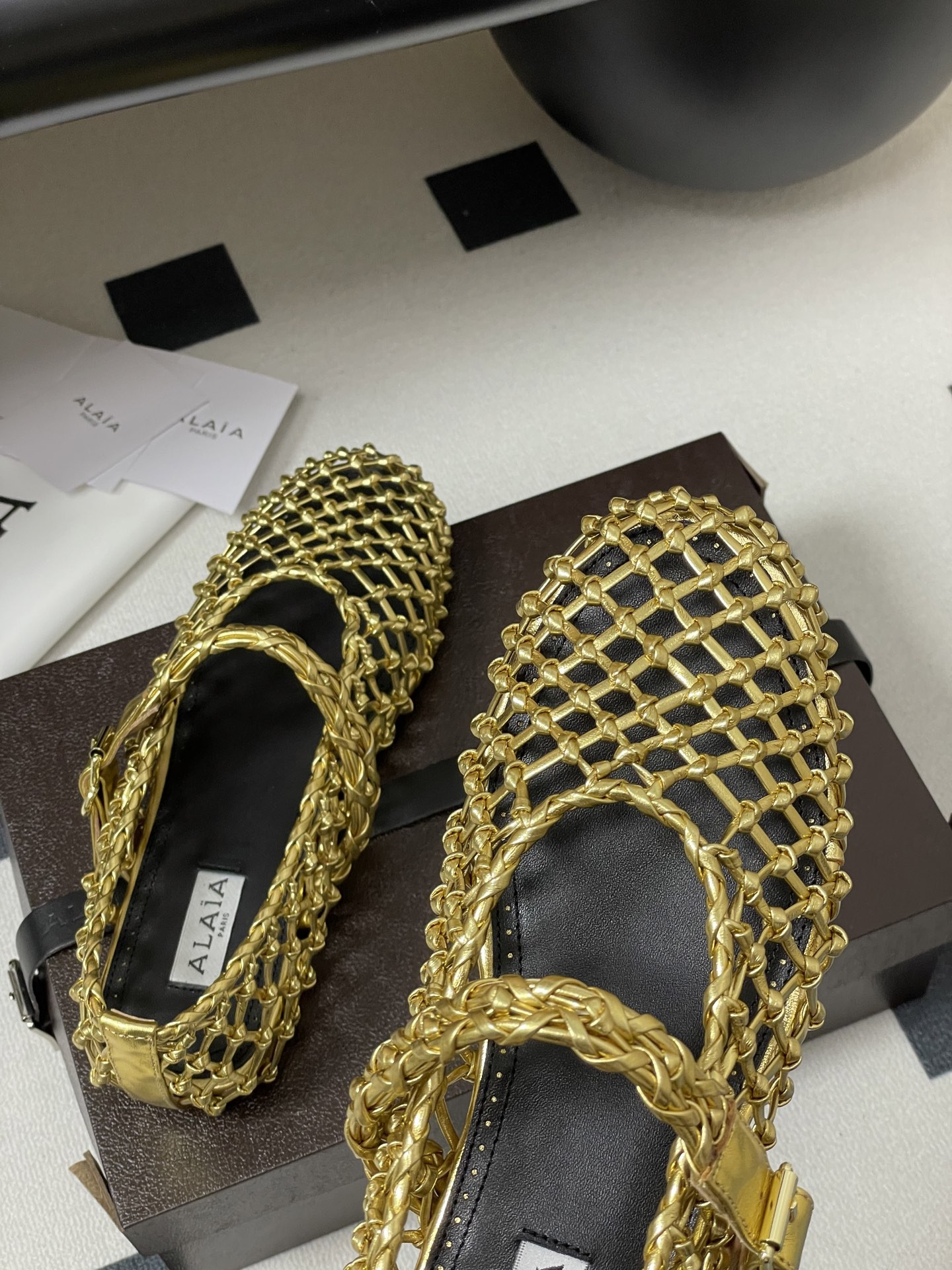 ua alaïa braided ballet flats(cusT0mized size 7-10 days production time)