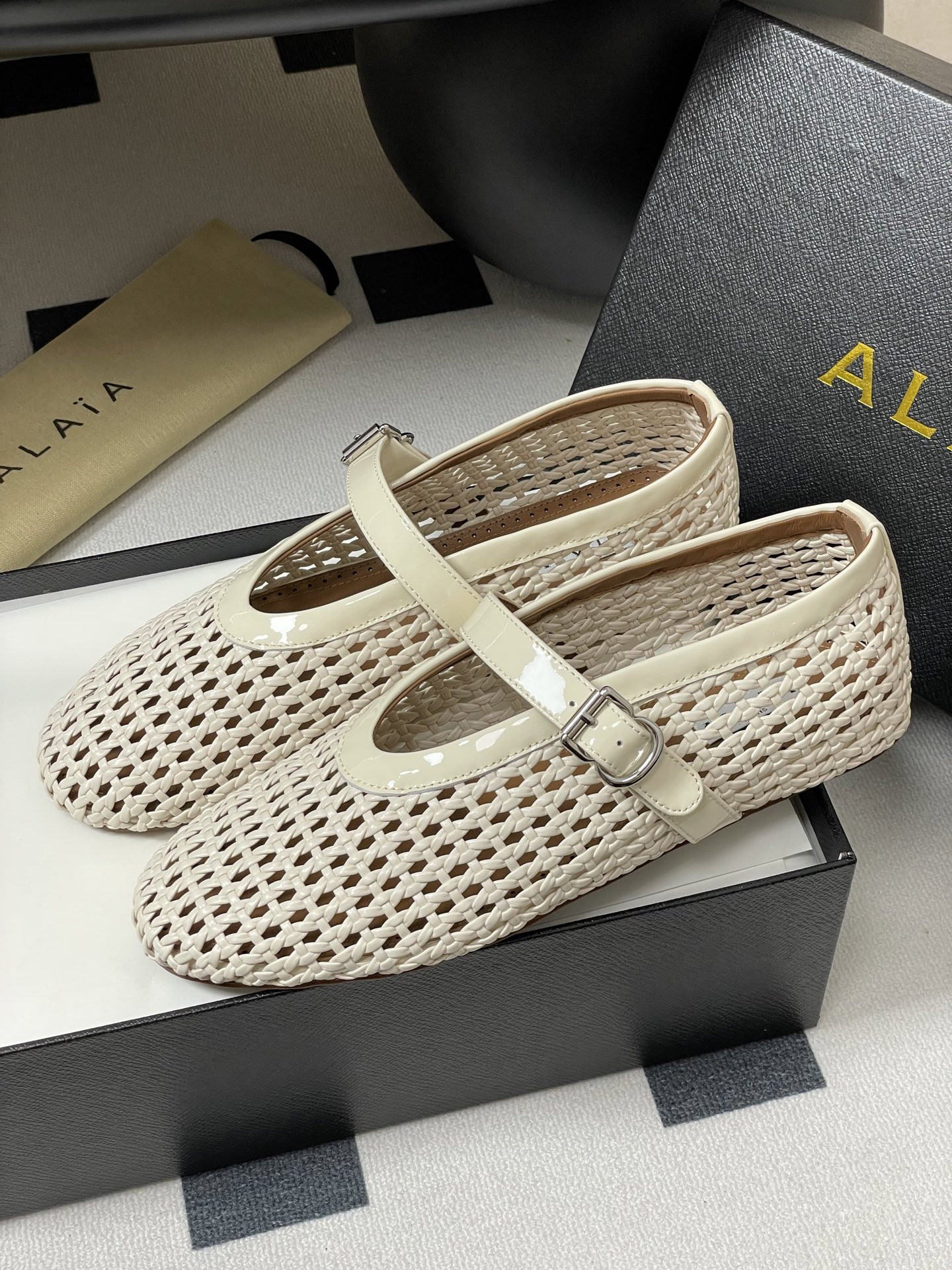 ua alaïa braided ballet flats(cusT0mized size 7-10 days production time)