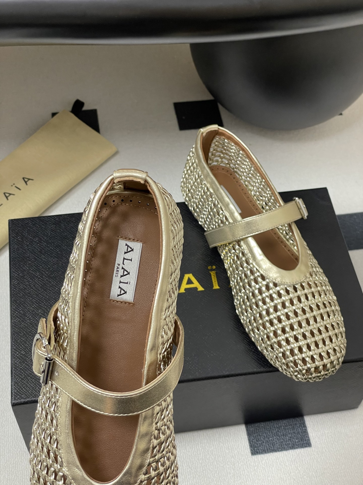 ua alaïa braided ballet flats(cusT0mized size 7-10 days production time)