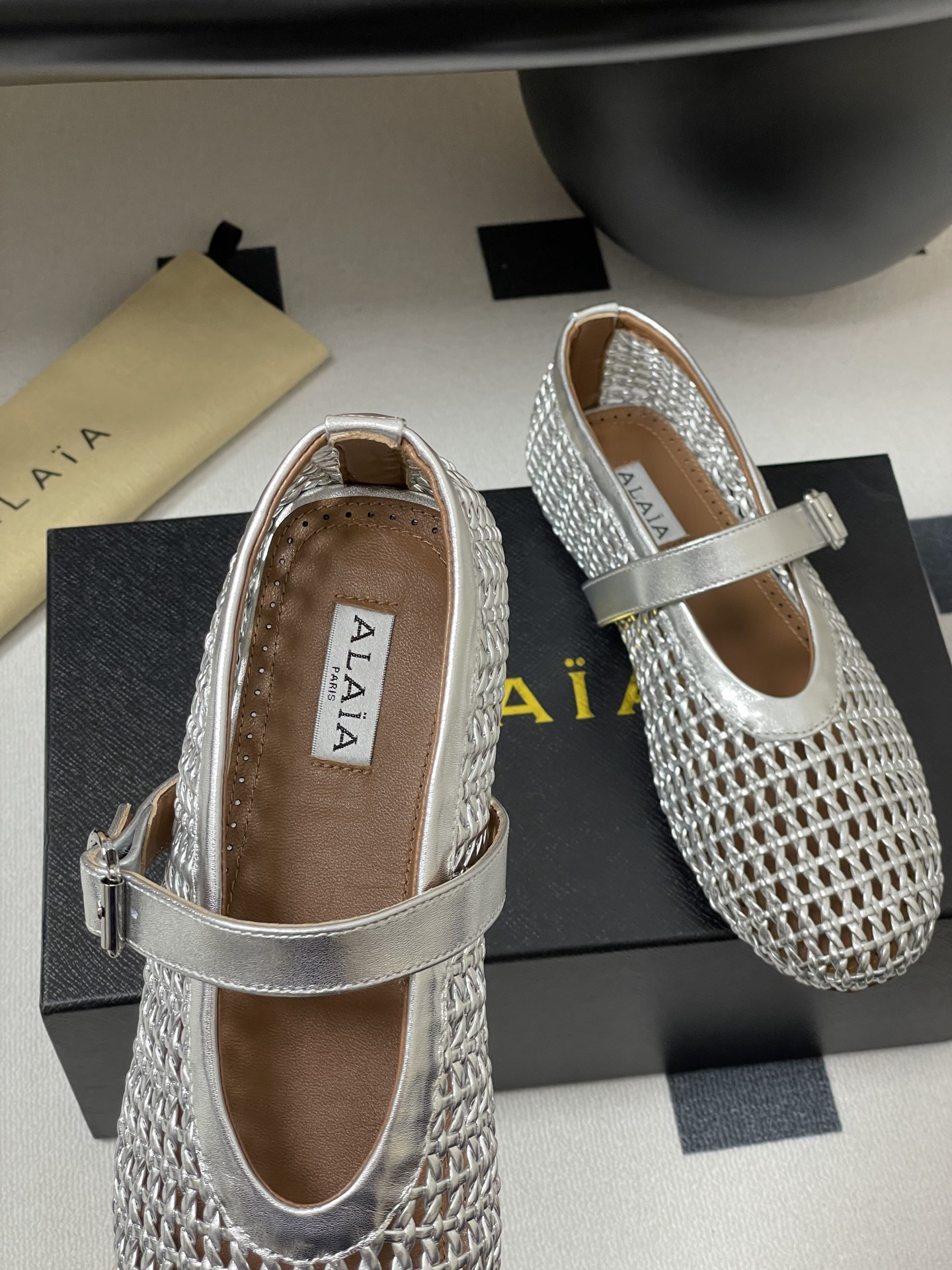 ua alaïa braided ballet flats(cusT0mized size 7-10 days production time)