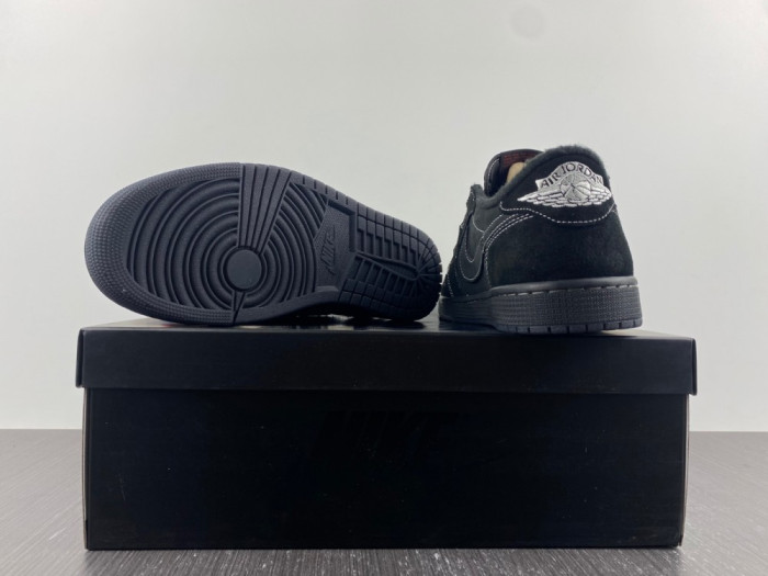 travis scott x air jordan air jordan 1 retro low “black phanT0m" dm7866-001