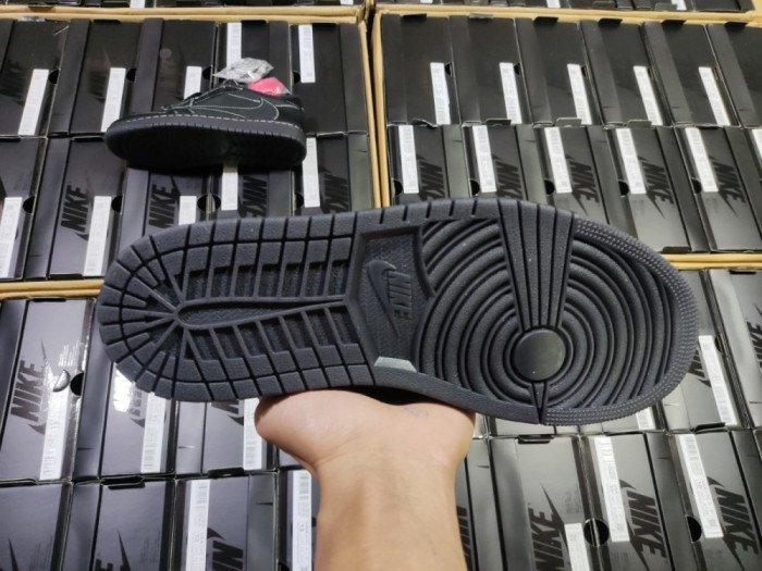 travis scott x air jordan air jordan 1 retro low “black phanT0m" dm7866-001