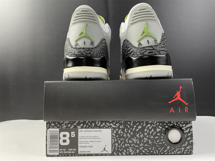 air jordan 3 retro Ch10rophyll 136064-006