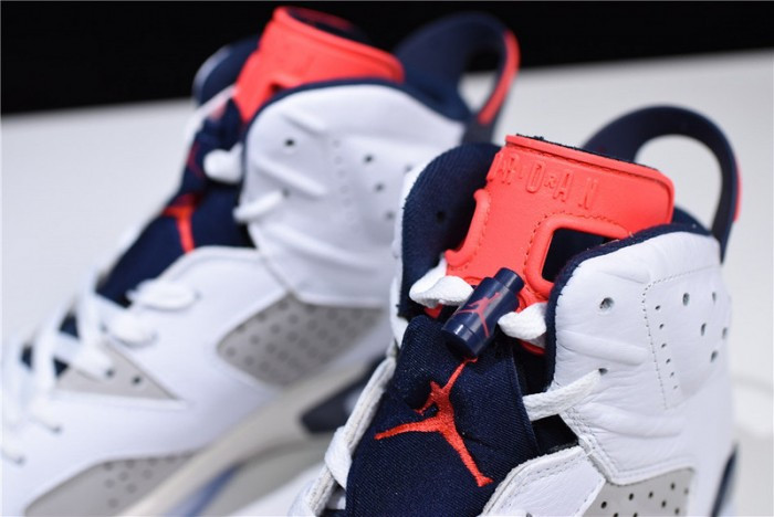 Air Jordan 6 Retro Tinker White/Infrared 23-Neutral Grey-Sail 384664-104