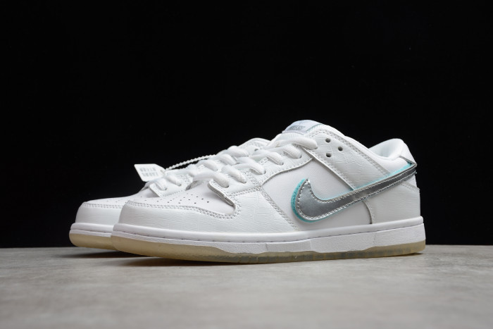 nike sb dunk low di*m*nd S*pply co white di*m*nd bv1310-100