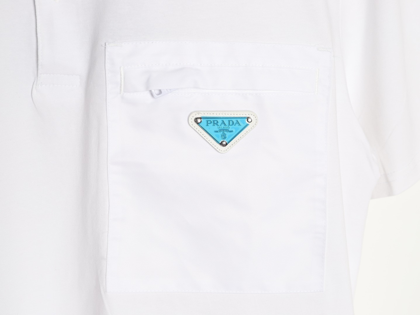Pra*a short-sleeved polo shirt