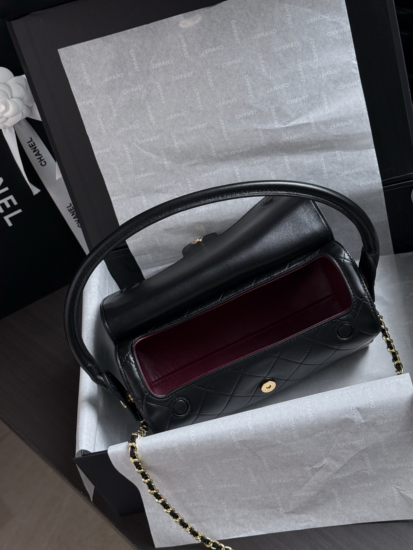 Ch**el clutch with chain ap5294 11x23x12.5cm