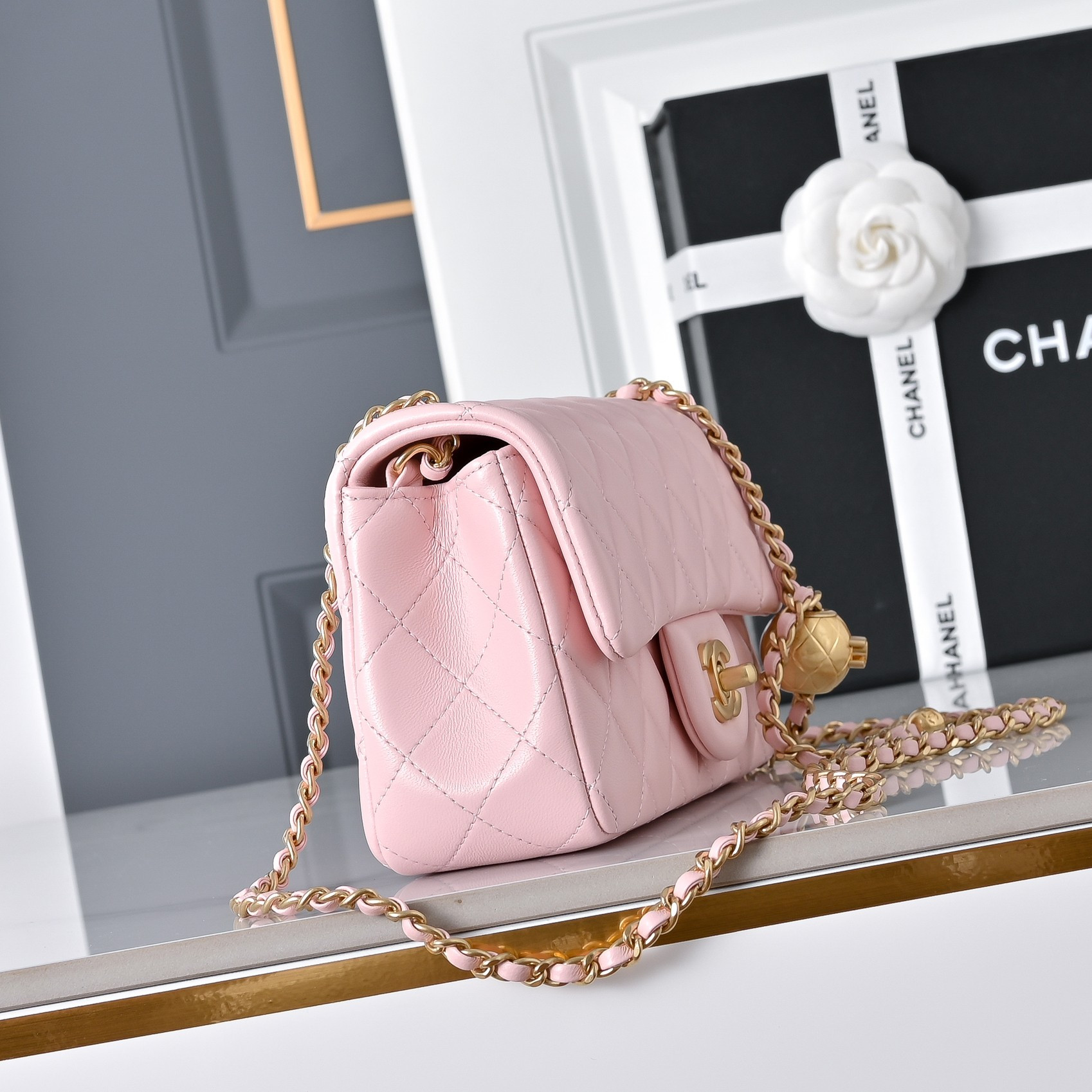 Ch**el flap bag as1787 20x13x7cm