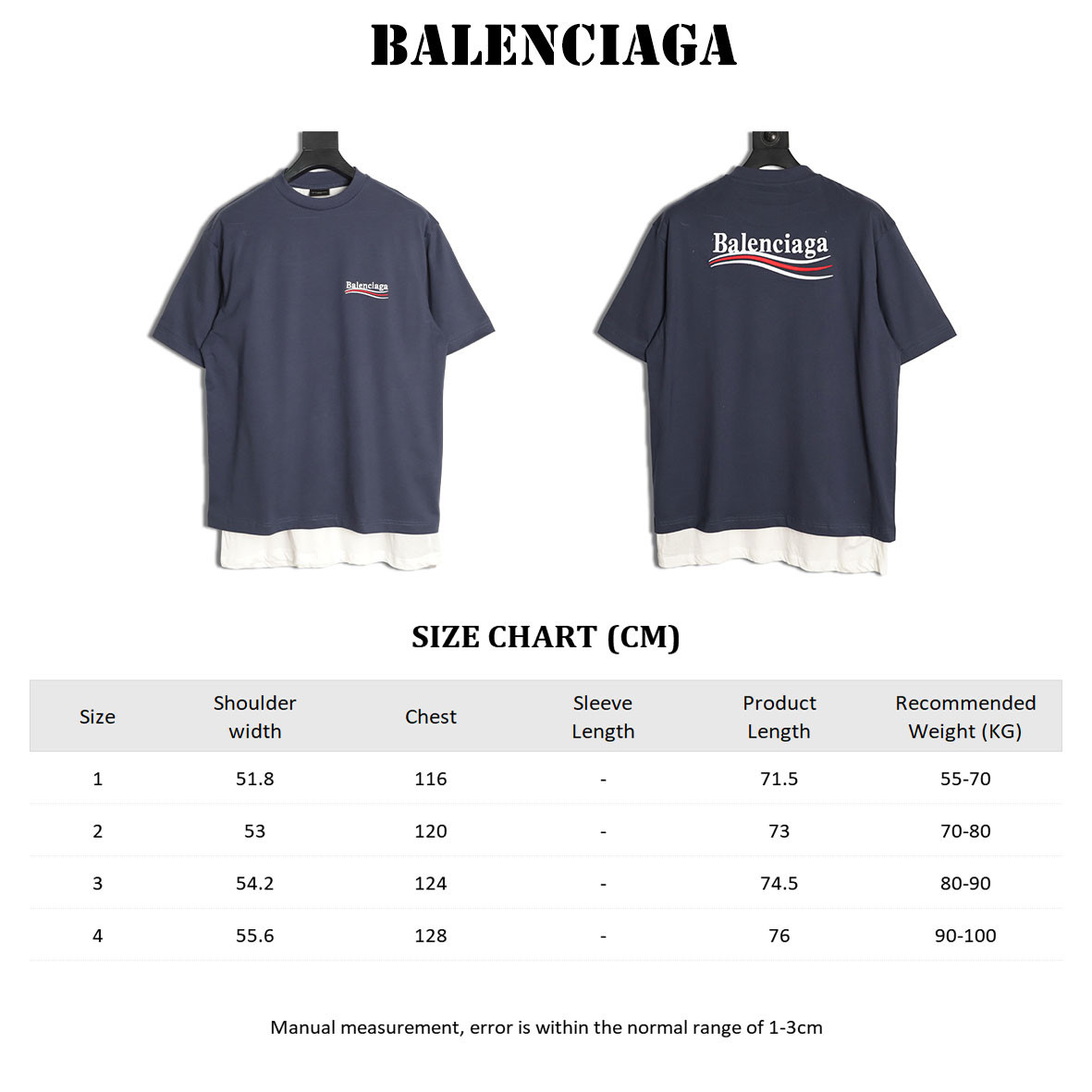 Ba1en*iaga short-sleeved t-shirt