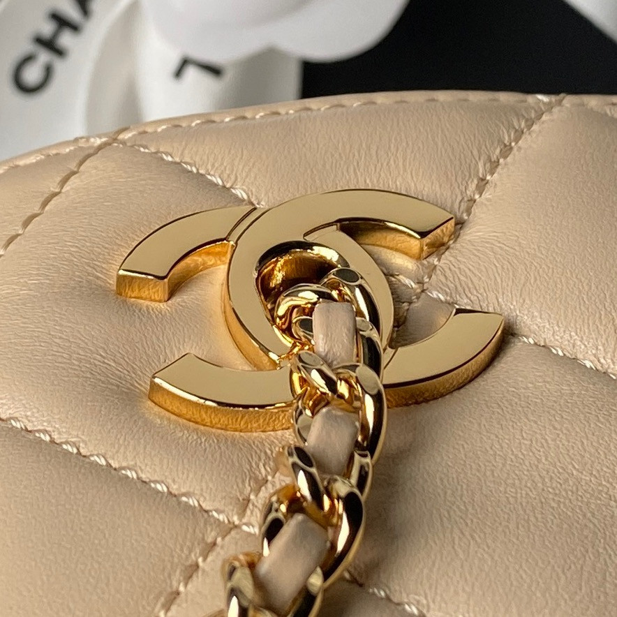 Ch**el chain shopping tote bag as6248 24.5x16x7.5cm