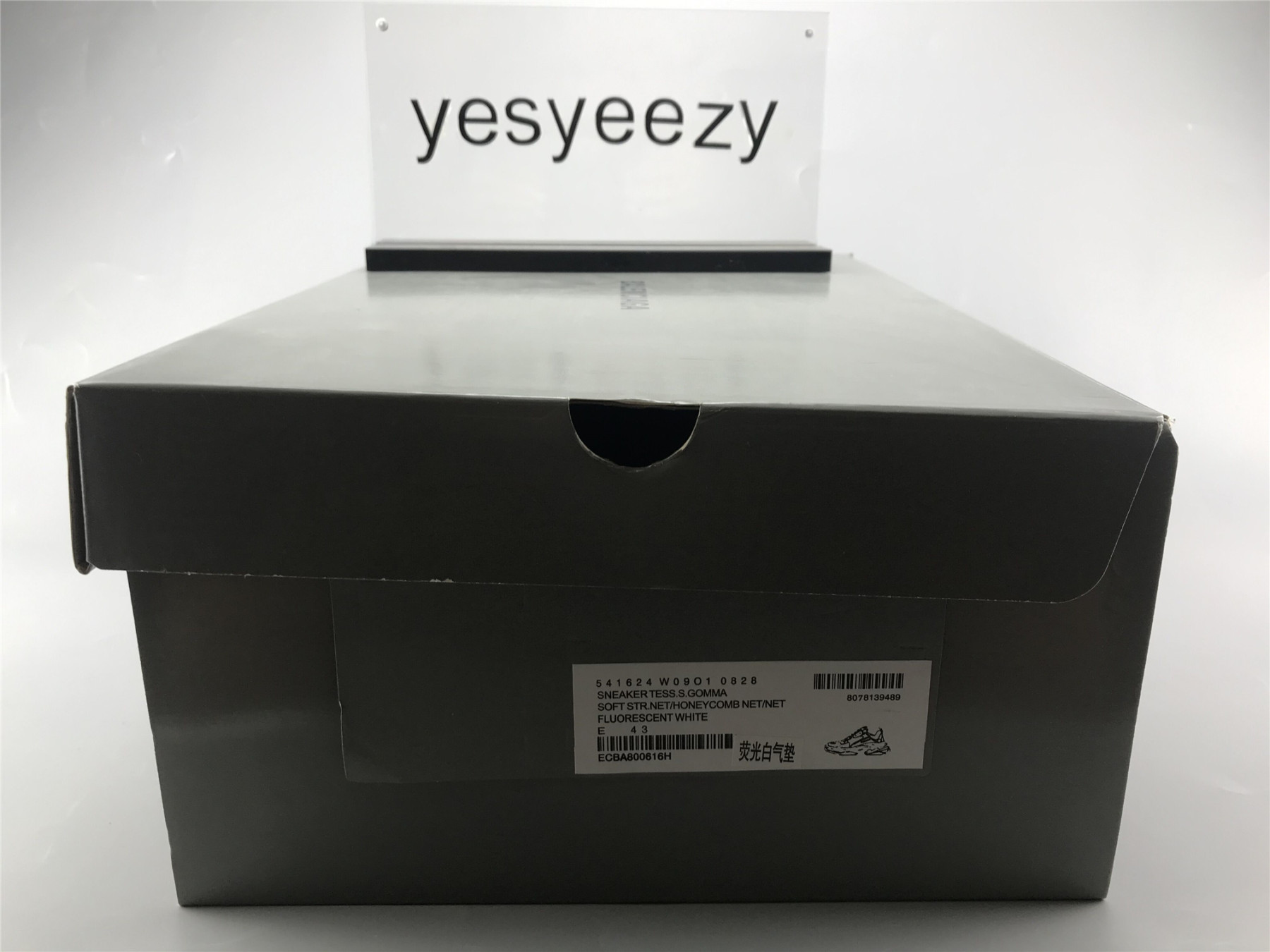 UA TRIPLE S CLEAR SOLE SNEAKER FLUORESCENT WHITE