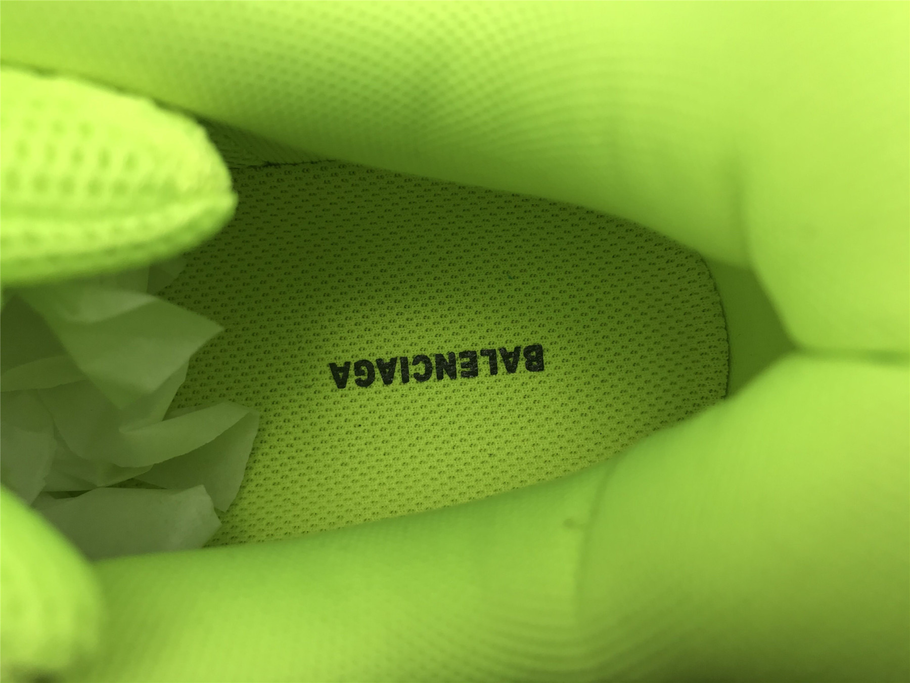 UA TRIPLE S CLEAR SOLE SNEAKER FLUORESCENT GREEN
