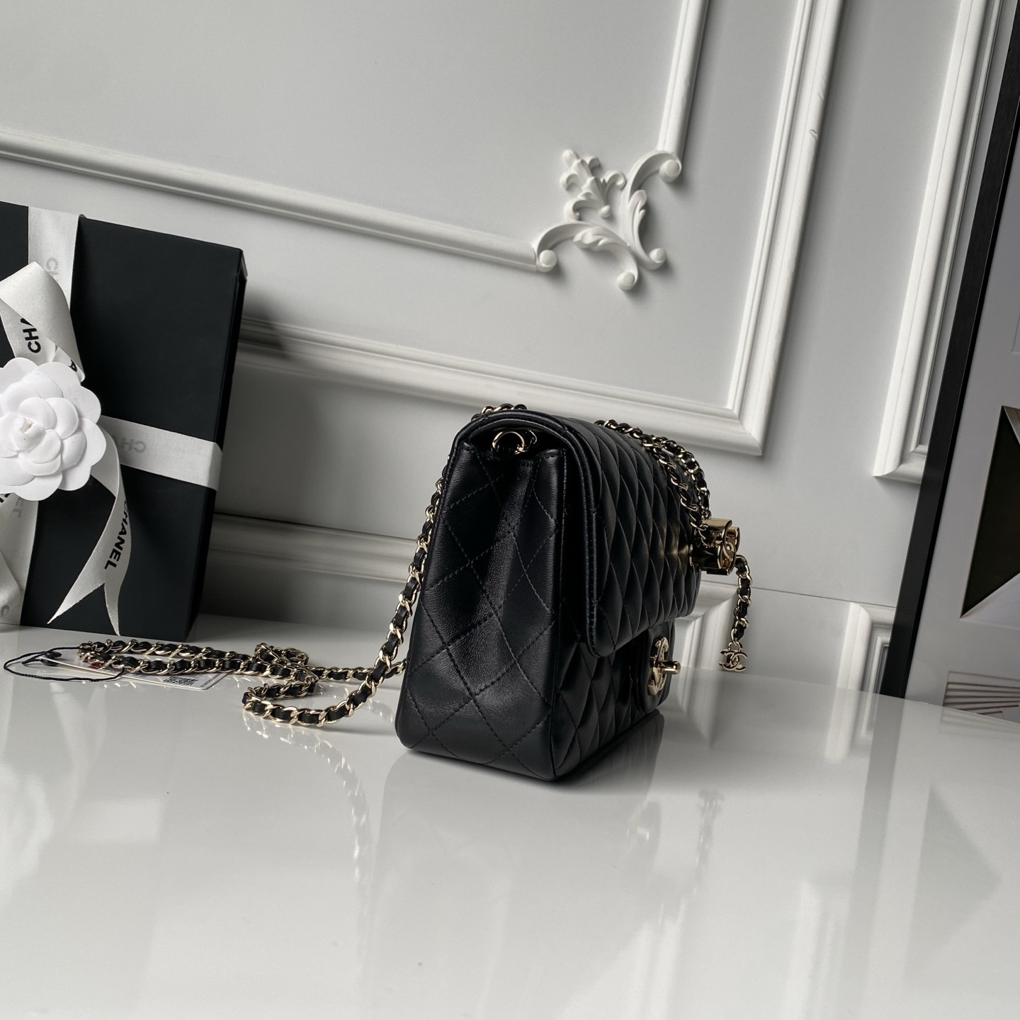 Ch**el classic flap handbag cf as5756 14.5x23.5x7cm