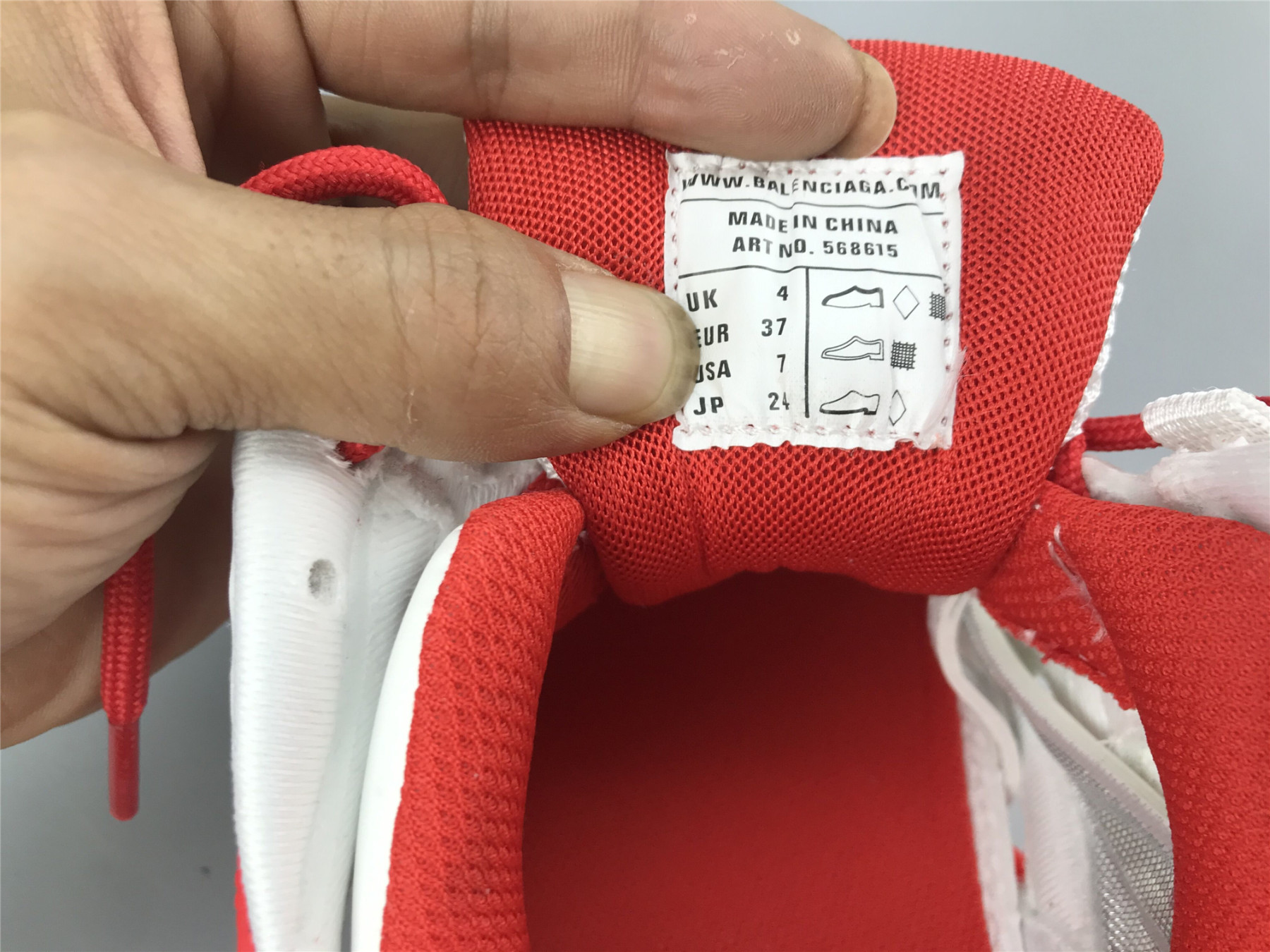 UA TRACK 2 TRAINER WHITE BRIGHT RED SNEAKER