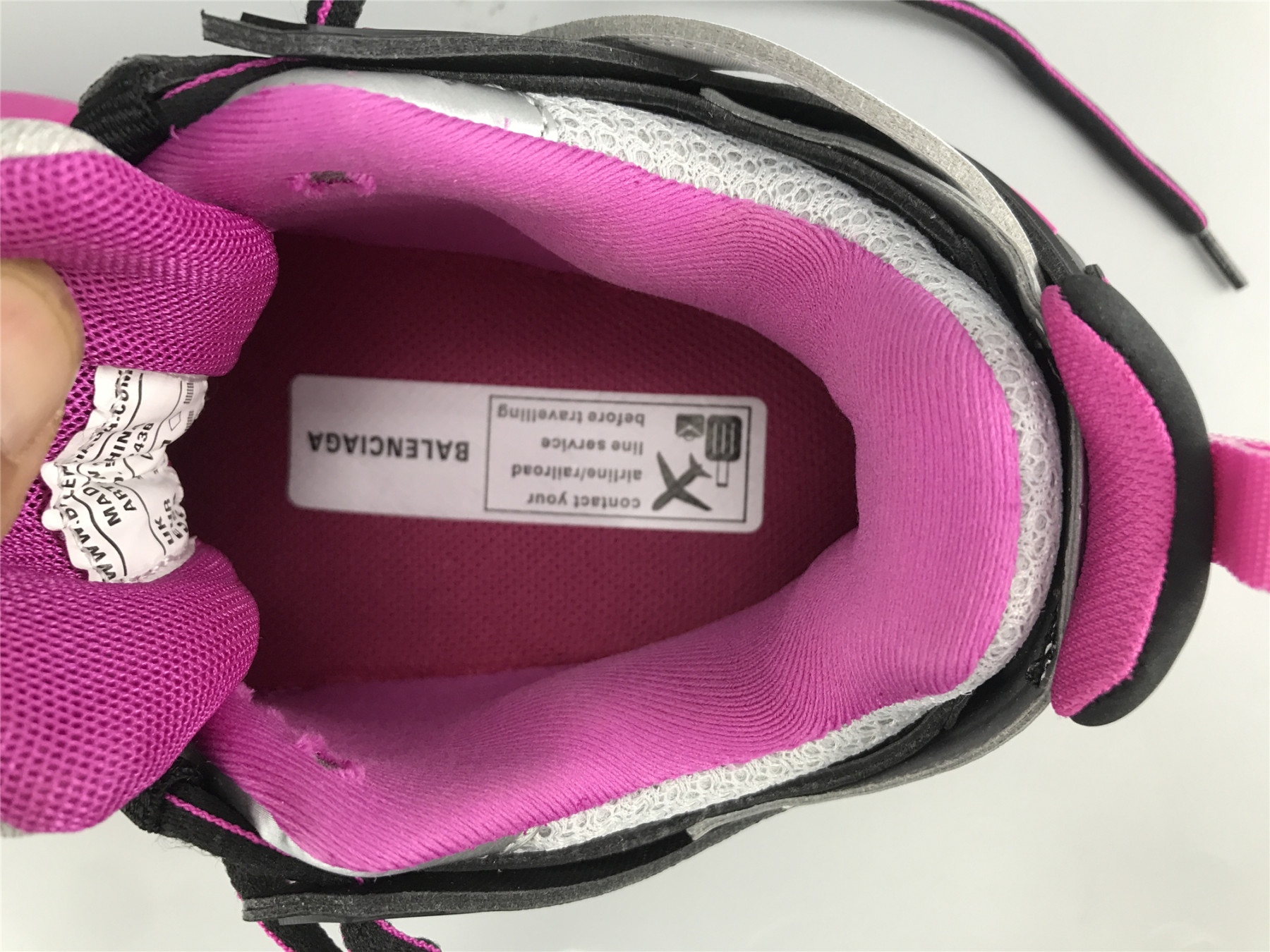 UA TRACK SNEAKER LT.GREY BLACK PURPLE RED
