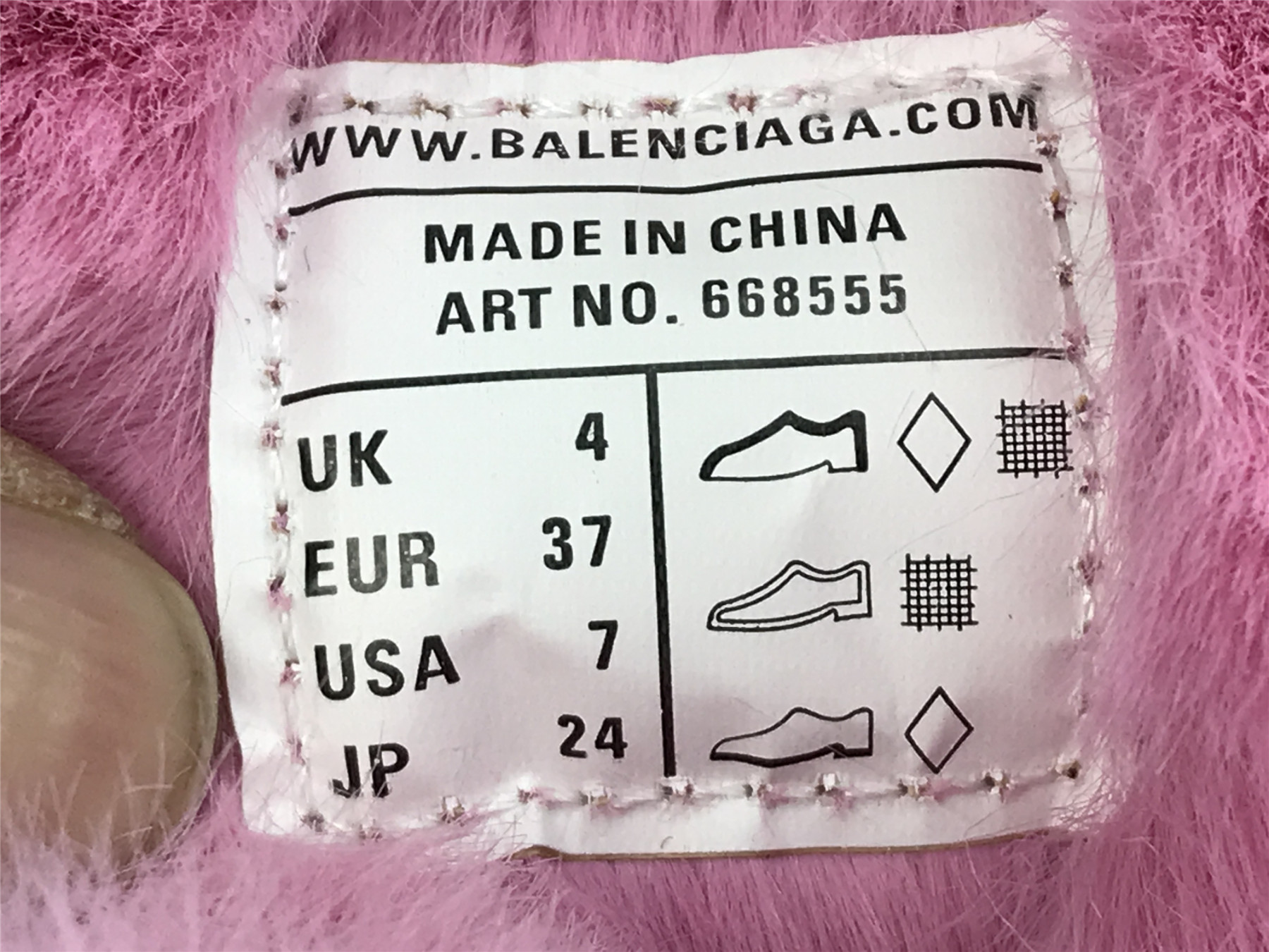 UA TRACK FUR SNEAKER BLACK PINK