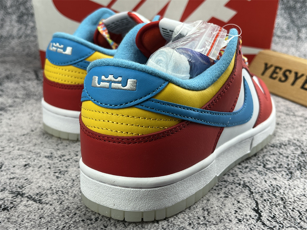 UA NIKE LEBRON JAMES X FRUITY PEBBLES X DUNK LOW