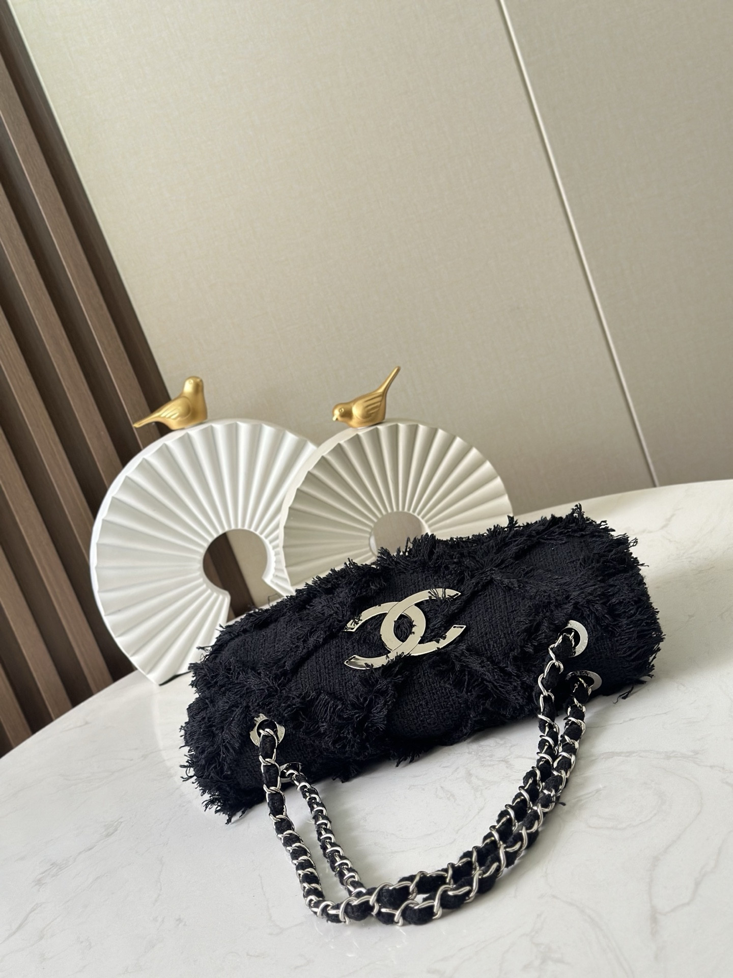 Ch**el vintage flap bag as3318 27cm