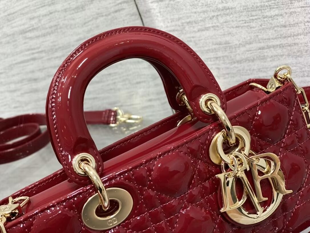 D10r SMALL LADY D-JOY BAG RED 22x6x12cm