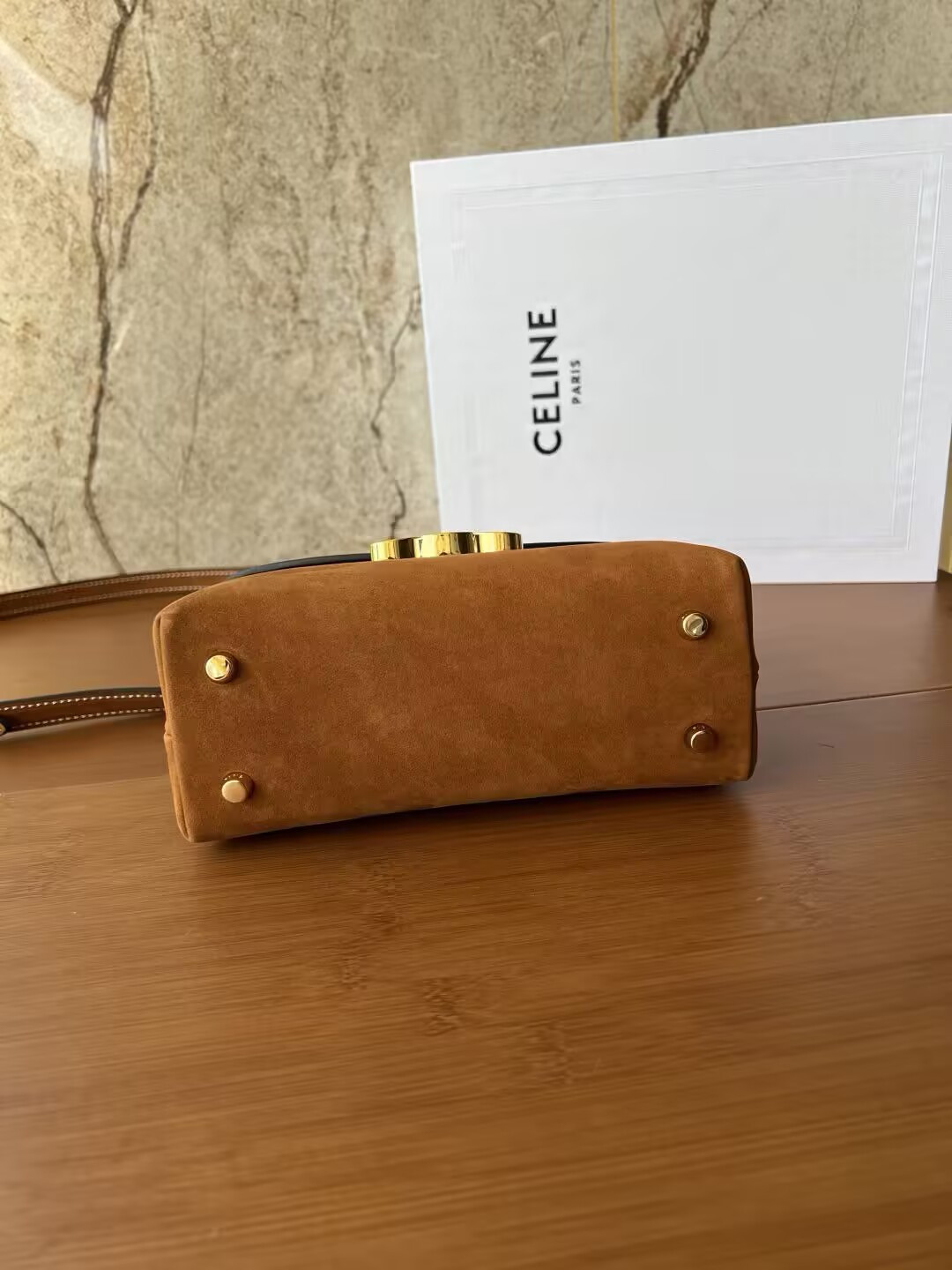 Ce1i*e Teen Nino Bag IN NUBUCK CALFSKIN 20.5x13x8cm