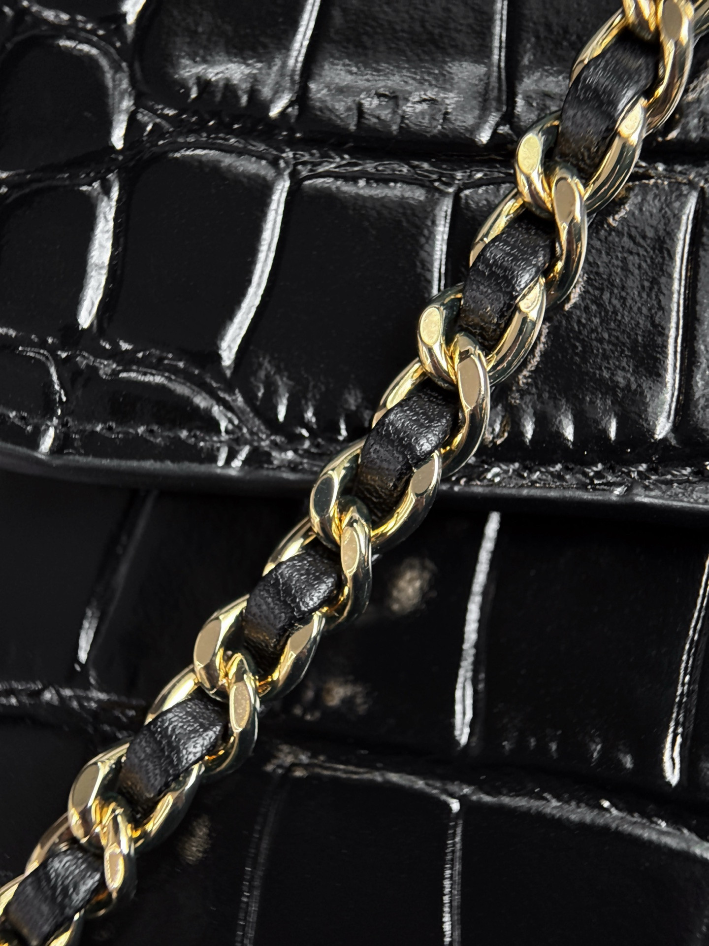Ch**el mini flap bag with handle as6424 14.5x19.5x5cm