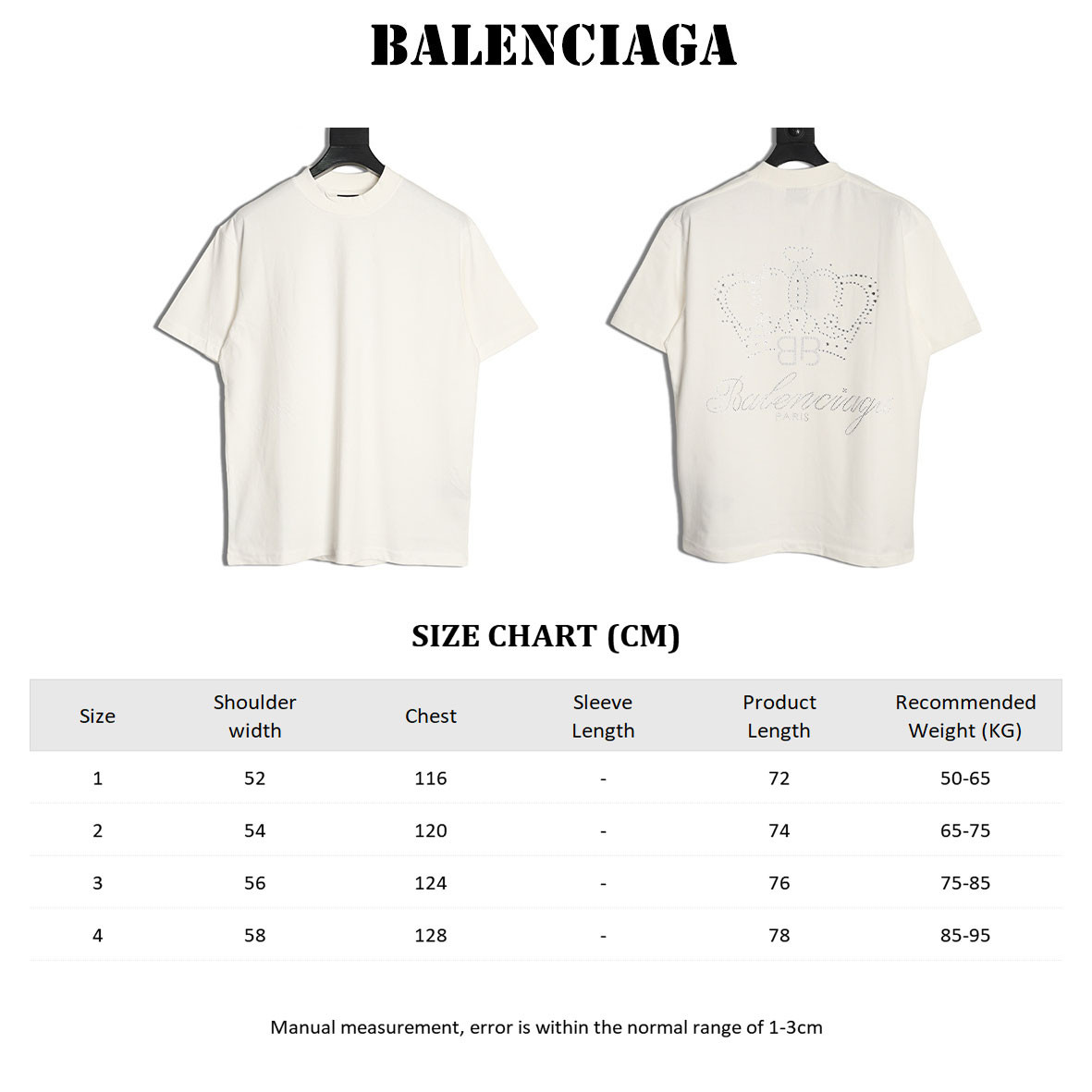 Ba1en*iaga short-sleeved t-shirt
